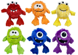 Mulitpet Plush Monsters Mini Dog Toy