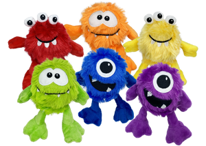 Mulitpet Plush Monsters Mini Dog Toy