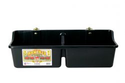 Little Giant 16 Quart Hook Over Portable Feeder with Divider (Black)