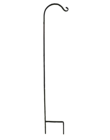 Panacea Hookery Wrought Iron Single Square Shepherd Hook