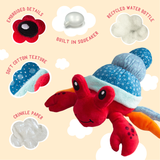 Snugarooz Hermie The Crab Dog Toy
