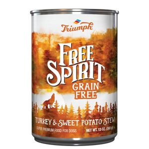 Triumph Free Spirit Grain Free Turkey & Sweet Potato Stew Dog Food