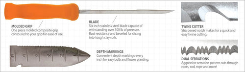 Leonard Deluxe Stainless-Steel Soil Knife