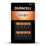 Duracell Coppertop 9V Alkaline Batteries