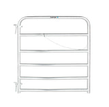Tarter Galvanized 6 Bar Tube Gate
