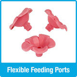 Nature's Way Bird Products Charming Peony Decorative Glass Hummingbird Feeder