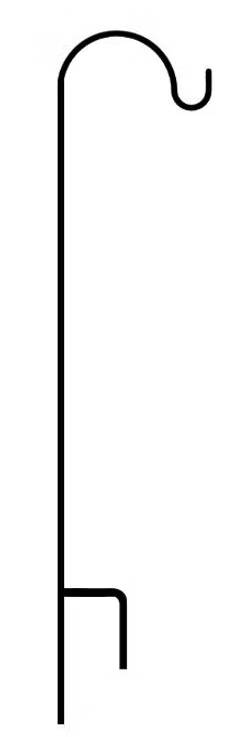 American GardenWorks Short Single Shepherd Hook