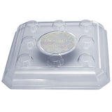 Curtis Wagner 8" Square Clear Designer Heavy Plant Saucer