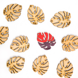 Treleaf BARE™ Monstrella™ - Customizable Monstera Shaped Wooden Plant Support