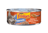 Friskies Savory Shreds Chicken And Salmon Dinner In Gravy Canned Cat Food