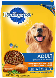 Pedigree Adult Complete Nutrition Roasted Chicken, Rice and Vegetable Flavor Dry Dog Food