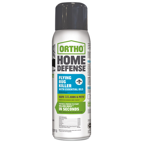 ORTHO HOME DEFENSE FLYING BUG KILLER WITH ESSENTIAL OILS