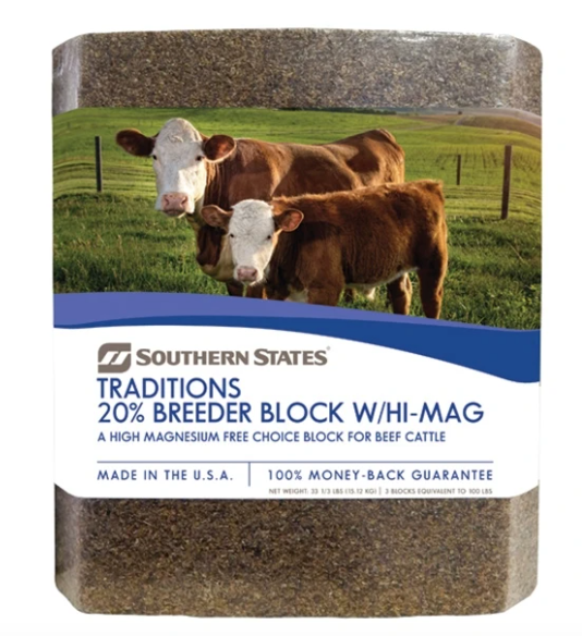 SOUTHERN STATES TRADITIONS 20% BREEDER BLOCK W/HI-MAG