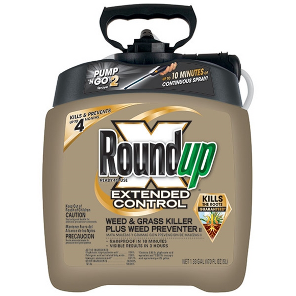 ROUNDUP EXTENDED CONTROL WEED & GRASS KILLER PUMP 'N GO 1.33 GAL