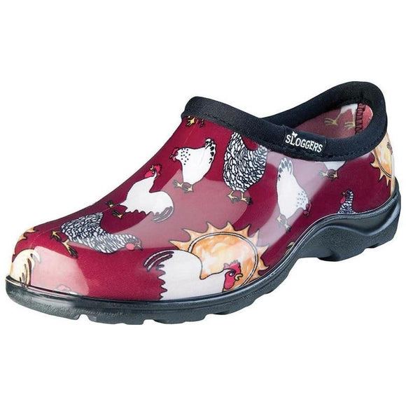 Sloggers Women's Waterproof Comfort Shoe- Chicken Red