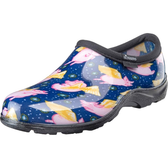 Sloggers Women's Waterproof Comfort Shoe- Pigs Blue
