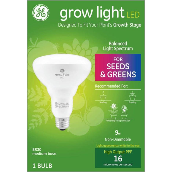 GE Grow Light LED Bulb For Seed & Greens